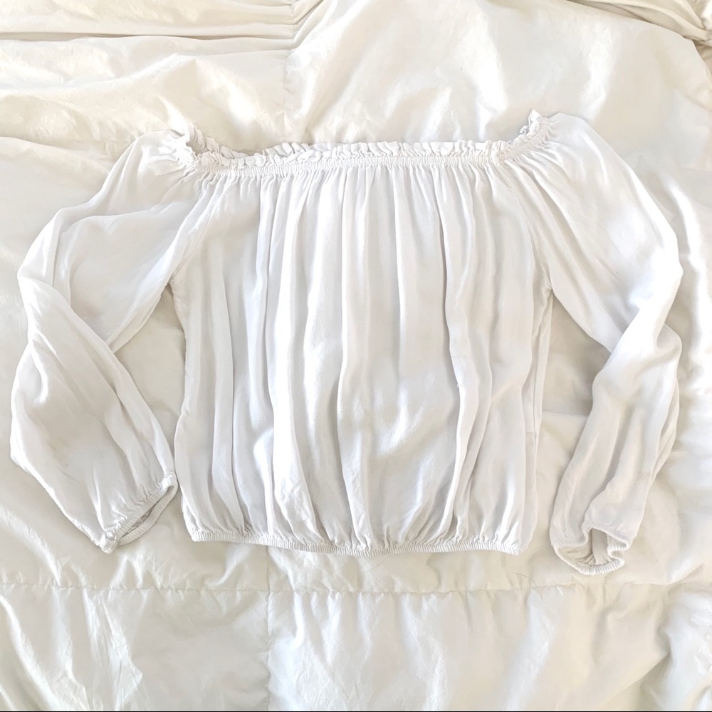 White off the shoulder top!